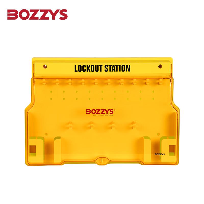 BOZZYS Wall-Mounted Lockout Tagout Safety Station