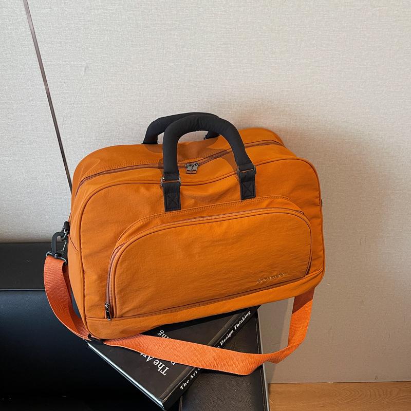 Geantă de călătorie portabilă în culori contrastante, geantă sport pentru bărbați și femei, pentru antrenament, fitness, călătorie, capacitate mare, geantă duffel