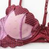 French Underwear Small Breasts Show Big Gathering Anti-sagging Underwear Thin Neck Love Mesh Embroidery Sexy Bra Cover