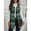 2025 New Women's Autumn and Winter Fashion Plaid Sleeveless Vest Loose