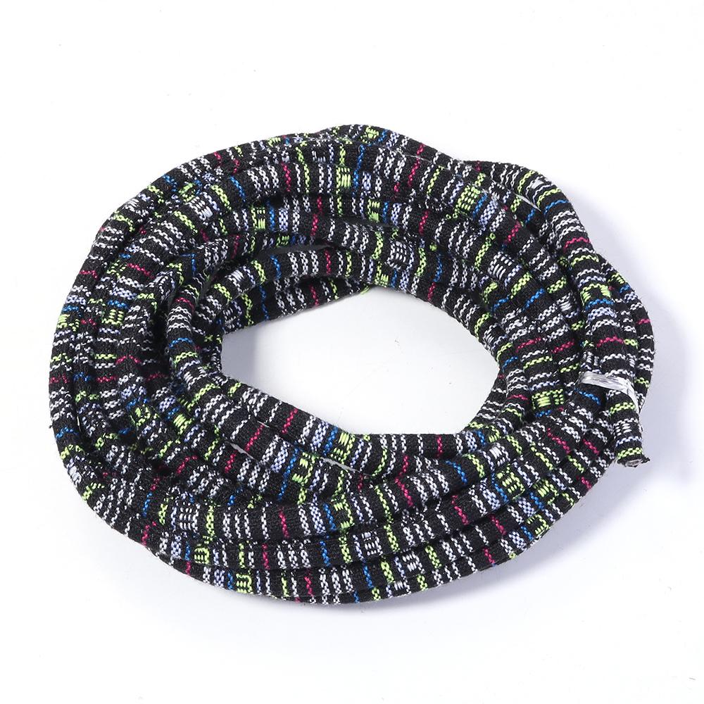 5Yards 6mm Round Cotton Cord Colorful Ethnic Style Cord Rope String For DIY Handmade Clothing Sewing Jewelry Making Accessories