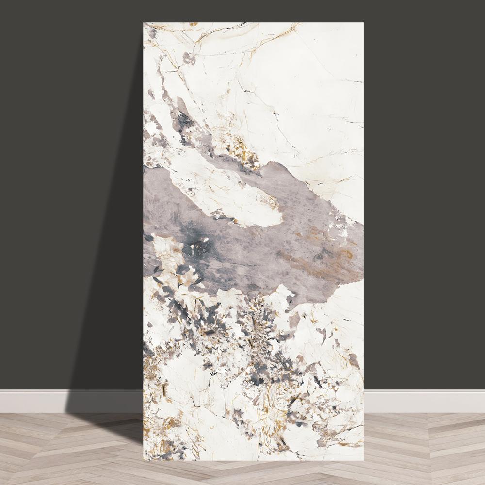 Carreaux Muraux Auto-adhésifs 60x30cm - Épaisseur 2,5mm Motif Pierre Marbre Faux Brique, Panneaux Imperméables à Décoller pour Rénovation de Cuisine Salon