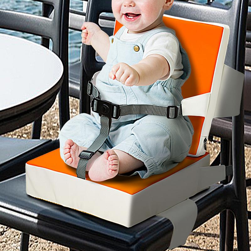 Toddler Booster Seat For Dining Table Waterproof Booster Feeding Seat Non-Slip Portable Booster Seat Cushion With Backrest And