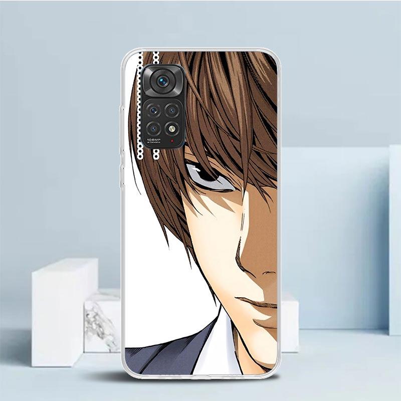 N-Note D-Death Yagami Light Soft Cover for Xiaomi Redmi Note 15 14 13 12 Pro Plus Phone Case 14S 11S 11T 11E 10S 10 4G Pattern S
