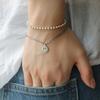 J.Lauren 925 Silver 3mm Silver Ball Chain Bracelet B0958