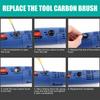 4 Stück Elektrischer Kohlebürstensatz Reparatur von Elektrowerkzeugen für Winkelschleifer und Bohrmaschinen Wartungszubehör für Schneidmaschinen