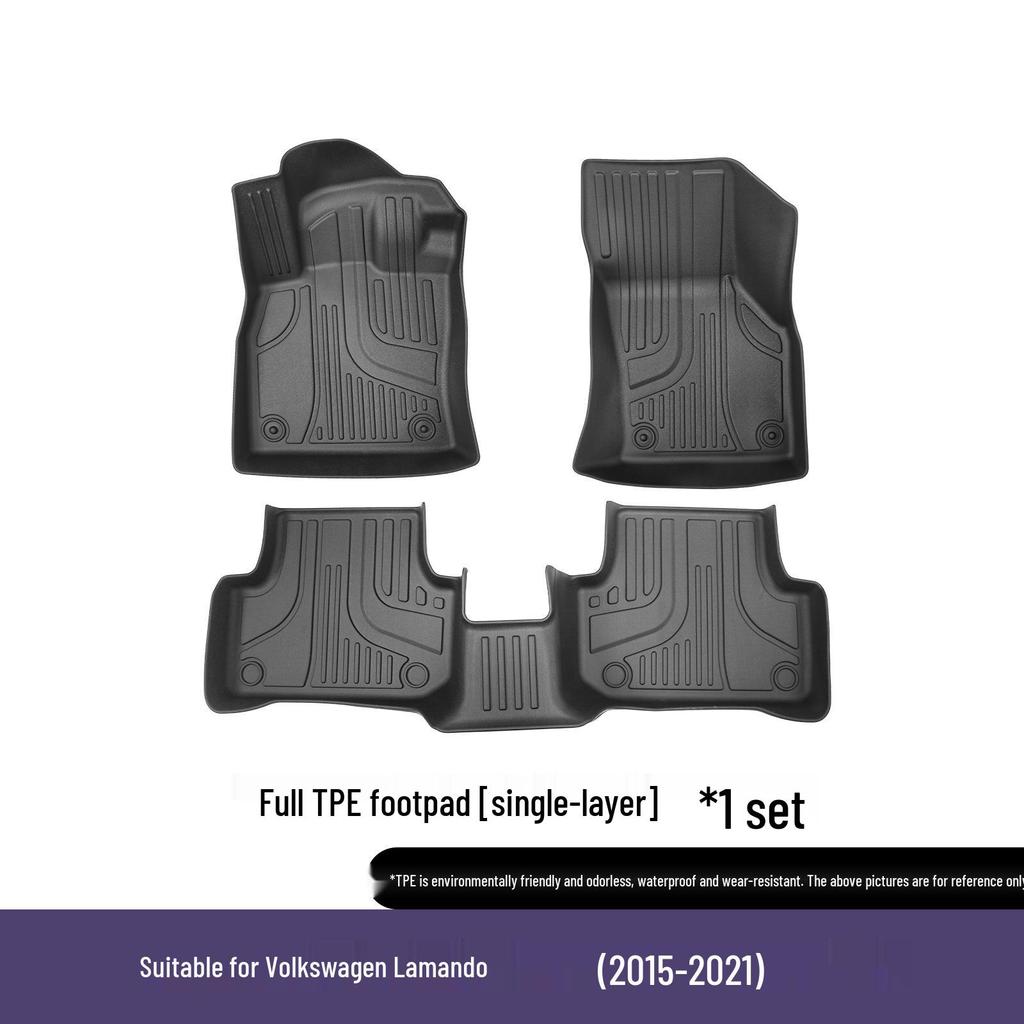 Volkswagen Lamando L Eco-Friendly TPE Floor Mats, 3D All-Weather Design.