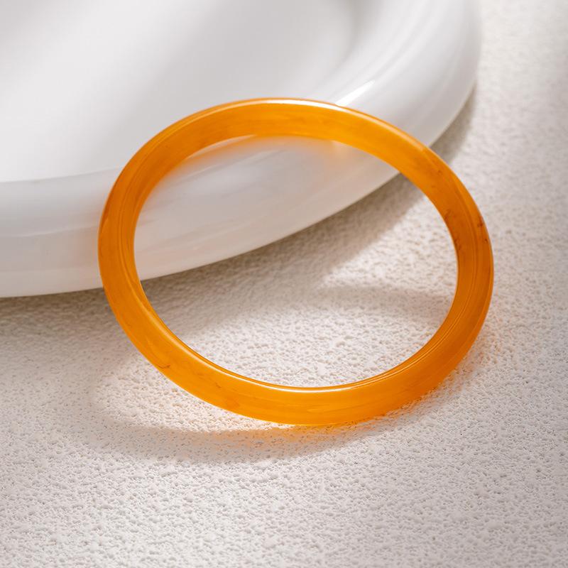 Smudge Irregular Resin Bracelet Women'S Retro Simple High-End Bracelet Wind Versatile Jewelry