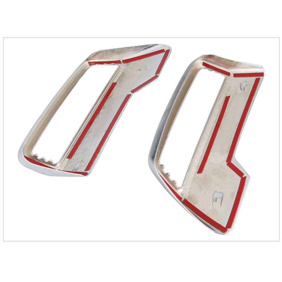 ABS Chrome Rear Tail Exhaust Cover For Peugeot 3008 5008 2017-2018 2PCS