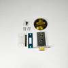 Stainless Steel Invisible Door Lock with Pull Ring, Single/Double-Sided Mounted Round Handle.