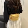 Half Moon Waist Bags Corduroy Running Belt Bags Large Capacity New Fashion Women'S Chest Bag Crossbody Bag