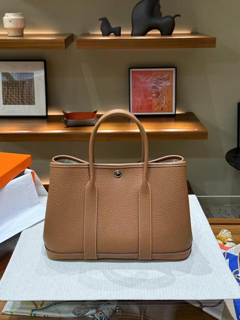 Geantă Tote de Grădină din Piele de Vacă 30cm - Geantă Versatilă de Mână & de Umăr Messenger 2024