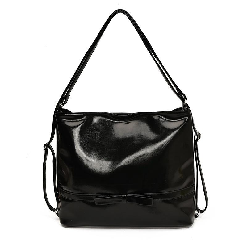 

Стиль Spice Girl Сумка подмышку Новая нишевая Большая вместимость Универсальная сумка-мессенджер для поездок на работу Модная ретро сумка на плечо чёрный