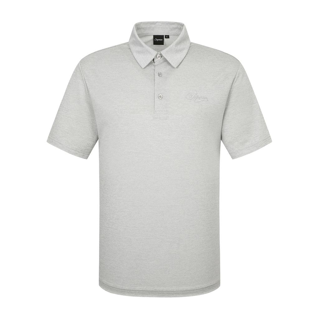 SUPERIOR Men'S Melange T-Shirt L/Grey (Imsftty20332)