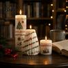 Easy Apply Candle Stickers Christmas Transfer Stickers, DIY Holiday Craft Supplies, Waterproof Atmospheric Home Decor Decorative Decals for Making And