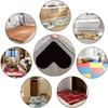 12pcs of Reusable Carpet Stickers, Easy To Wash Non-slip Mats, Prevent Carpet From Moving and Curling, Heart-shaped Design Can Be Freely Cut