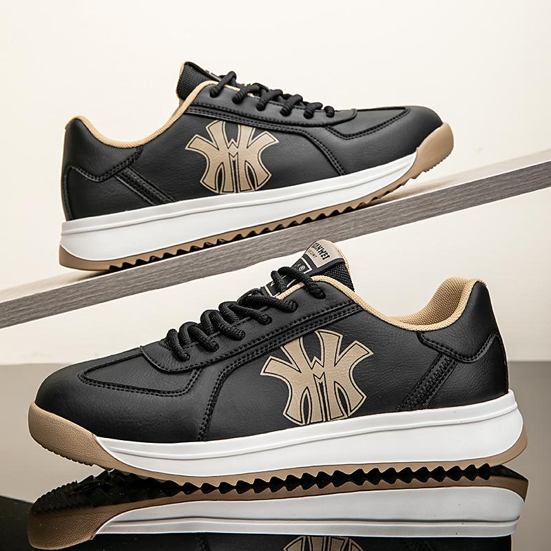 Letter printing light luxury dad shoes men's retro style Forrest Gump shoes spring new full leather casual shoes sports run