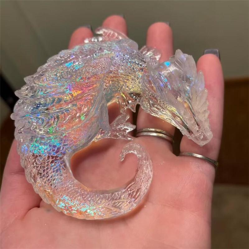 3 Styles Mirror Sleepy Dragon Dinosaur Sea Dragon Egg Silicone Mold for Resin Crafts DIY Epoxy Resin Molds Silicone Decoration