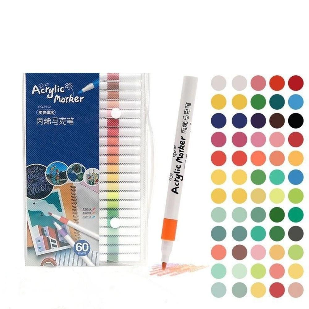 Graffiti Acrylic Paint Marker Set Non-toxic Colorful Painting Pen  Kids Children