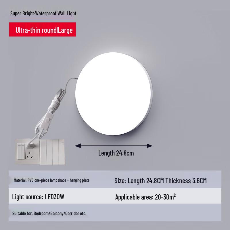 

Li Shen Ultra-Thin Round LED Wall Lamp