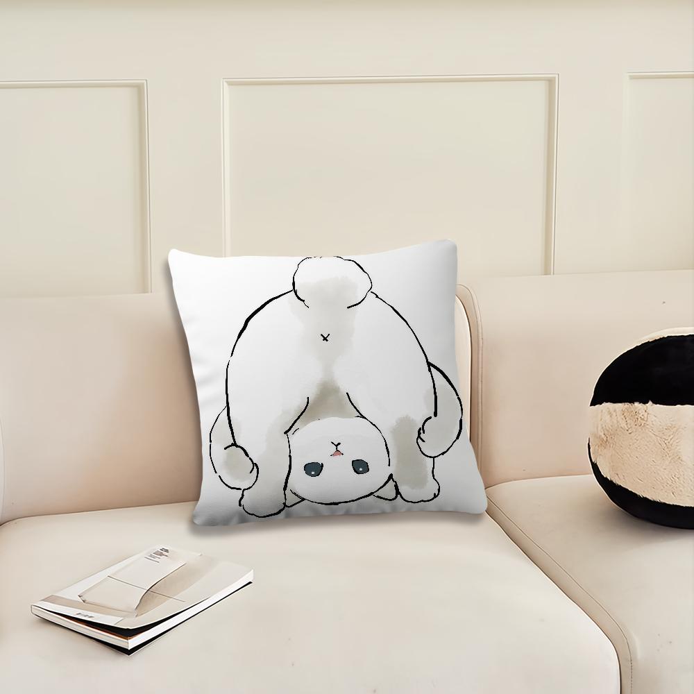 Мультяшный M-mofusands милый кот наволочка Подушка Покрытие Декор Комната Дом Диван гостиная Офис Авто Нордическая Простота 12x12Inch
