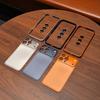 Change to 17Pro/Max Alloy Frame Metal Backplane Glass Lens Film 3 in 1 Case for iPhone 13 14 12 15 16 Pro Max Anti-Drop Cover