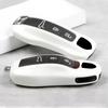 Car Key Case Pearl White for Porsche Panamera Macan Taycan 911 718 Boxster Cayman Cayenne Remote Control Fob Protect Shell