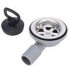 Marine Sink Drain 70mm Right Angle Double Layer Filtration 52-65mm Installation Aperture Boat Sink Drain with 1.5m Downpipe