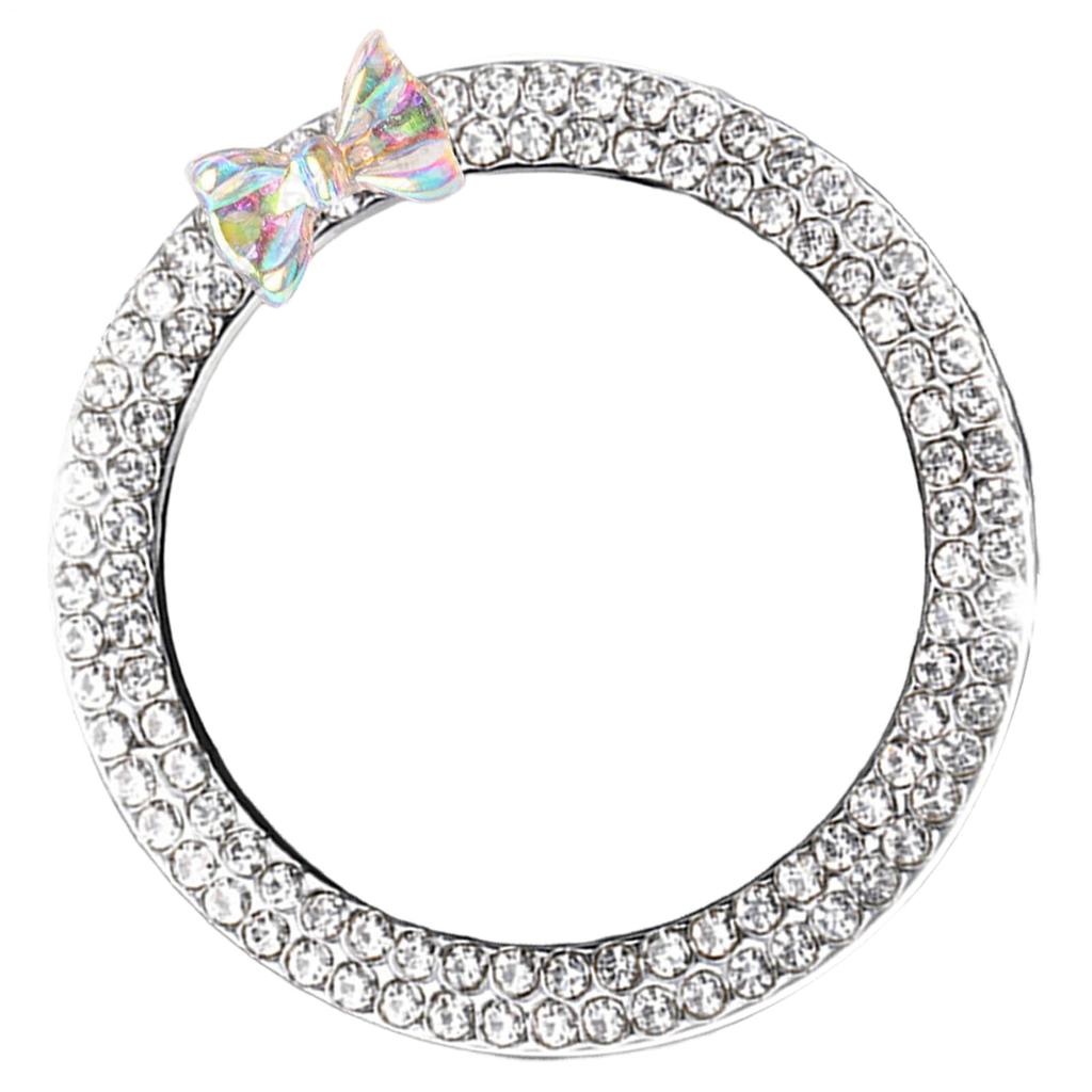 SOUFLY Rhinestone Car Engine Start Stop Decoration Ring, Car Push Start Button Ring -
