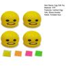 4Pcs Cartoon Egg Yolk Stress Ball Anxiety Relief Vomitive Yolk Squeeze Ball Sensory Toy Kids Teens Adults Portable Soft TPR Ball Pinch Fidget Toy