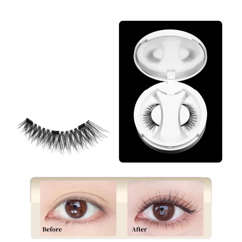 Glue Free Magnetic Eyelashes with Clip Reusable False Eyelash Clusters  Girls
