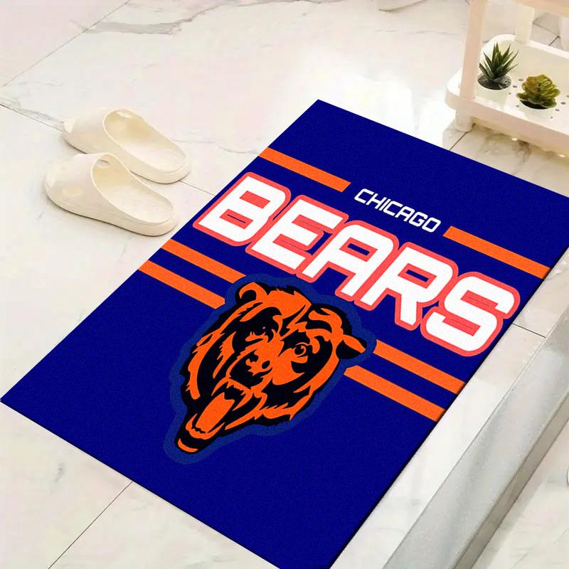 Chicago Bears Teppich für Wohnzimmer Schlafzimmer Zuhause Sofadekoration, Kinderspiel Rutschfeste Bodenmatte