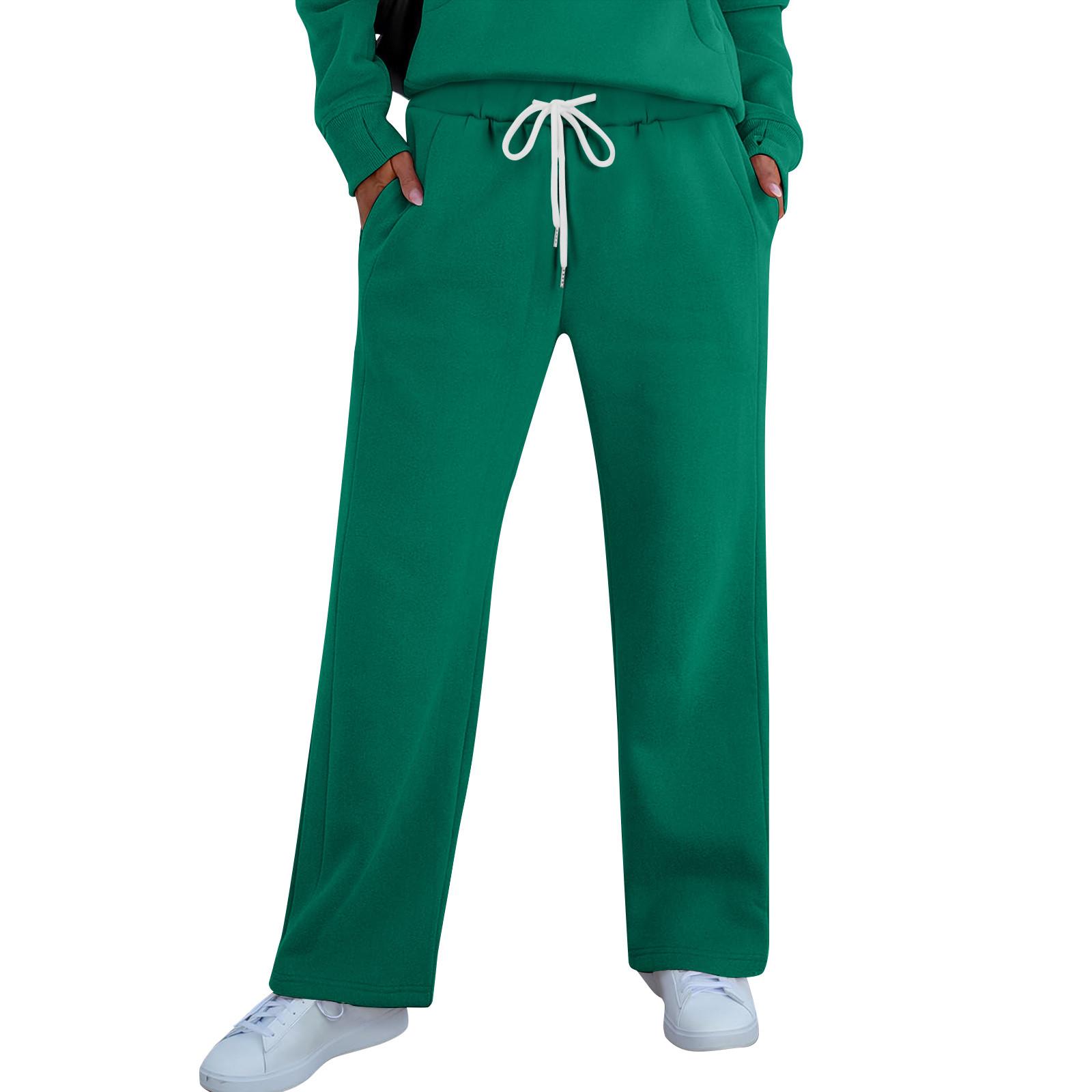 

Женские модные повседневные однотонные свободные брюки с высокой талией и эластичным поясом M