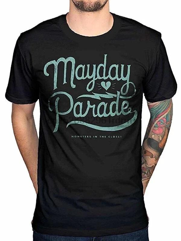 Mayday Parade Mens Monsters In The Closet Script Rock Band Emo Shirt New XS L