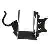 Decorative Cat Bookend Black Cat Book Organizer Animal Ornament Decoration Figurine for Kids Room Shelves Table Home Living Room