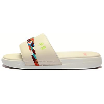 Li Ning Quiet Abrasion Resistant Slide Slippers Women's Eggnog Gray AZSS002-2