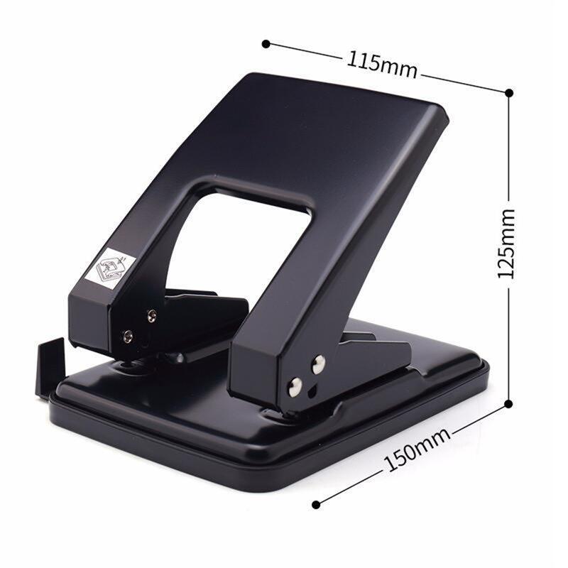 A25F-2 Hole Heavy Duty Punch, Metal File Fasteners Padded Handle, 40-Sheet Capacity For Paper File Folder/Binder