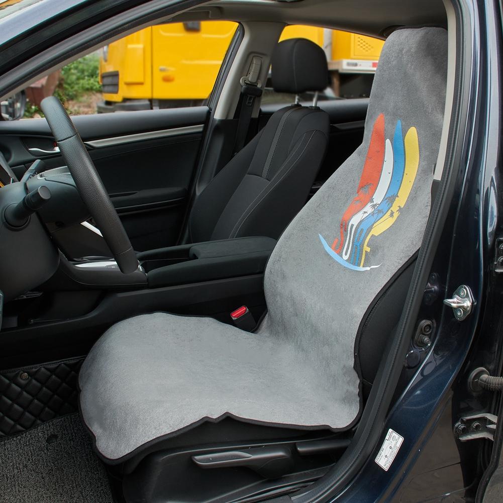 Waterproof Towel Car Interior Seat Cover High Back Bucket Throw Over Slip on Covers for Sport Gym Sweat Stain Protective Mat x1