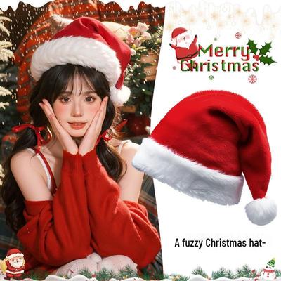 Women's Winter Santa Hat: Warm, Plush Earflaps, Christmas Gift