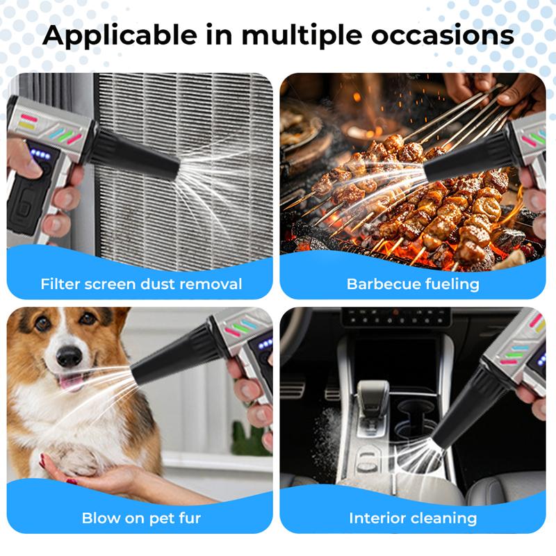 Turbo Jet Fan 130000RPM Uzun Başlıklı Araba Temizleme Aleti Elektrikli Hava Üfleyici Araba Elektrikli Süpürge Turbo Jet Fan