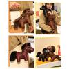 Horse Doll Pendant Faux Leather Pony Keychain Cute Animal Keyring Versatile Bag Charm for Keys And Accessories