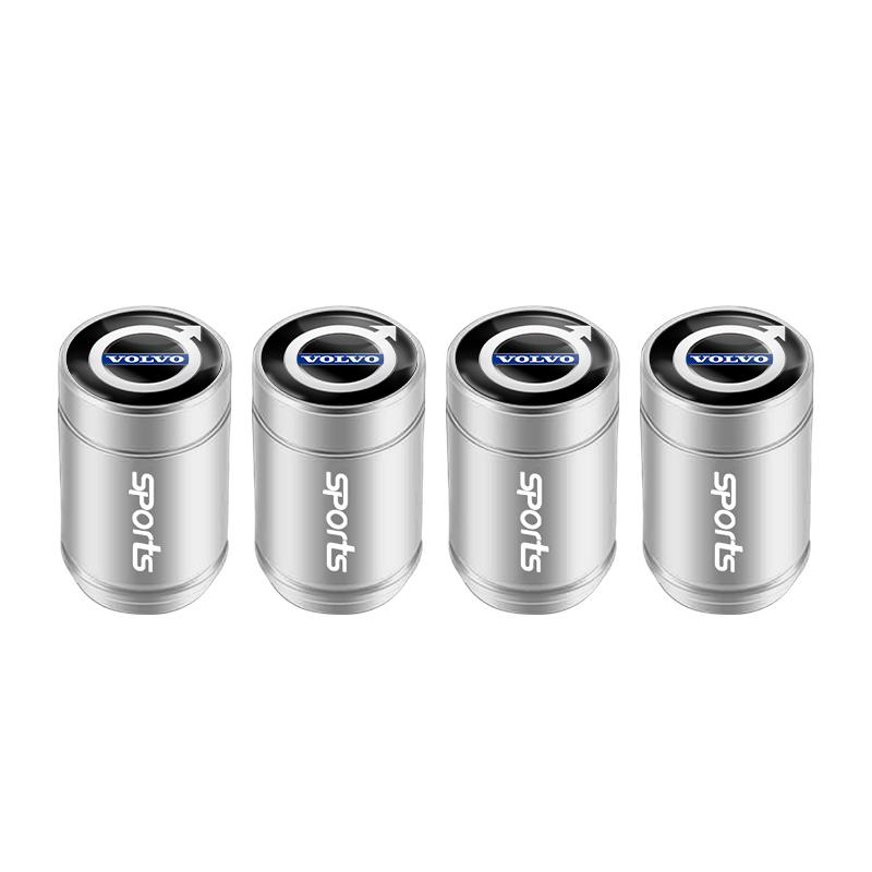 4Pcs 3D Aluminum Alloy Car Wheel Tire Air Valve Dust Caps For Volvo XC90 V90 V60 XC60 V40 S80 S60 S90 C40 XC40 V70 XC70 C30 C70