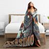 Italian Brainrot Cappuccino Assassino Fun Cappuccino Meme Blanket Soft Funny Plush Throw Blanket For Flannel Bedspread Bed Cover