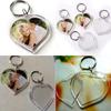 10 Pcs Various Shapes Acrylic Keychain Picture Frame Keyring with Split Rings