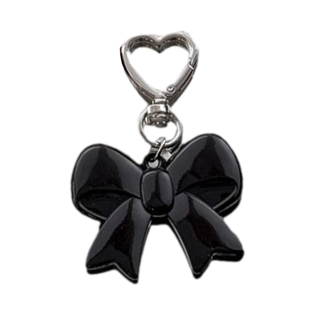 Sweet Bows Keychain Car Key Chains Bowknot Keyring Bag Charm Handbag Charm Lovely Heart Keyholders Phone Charm