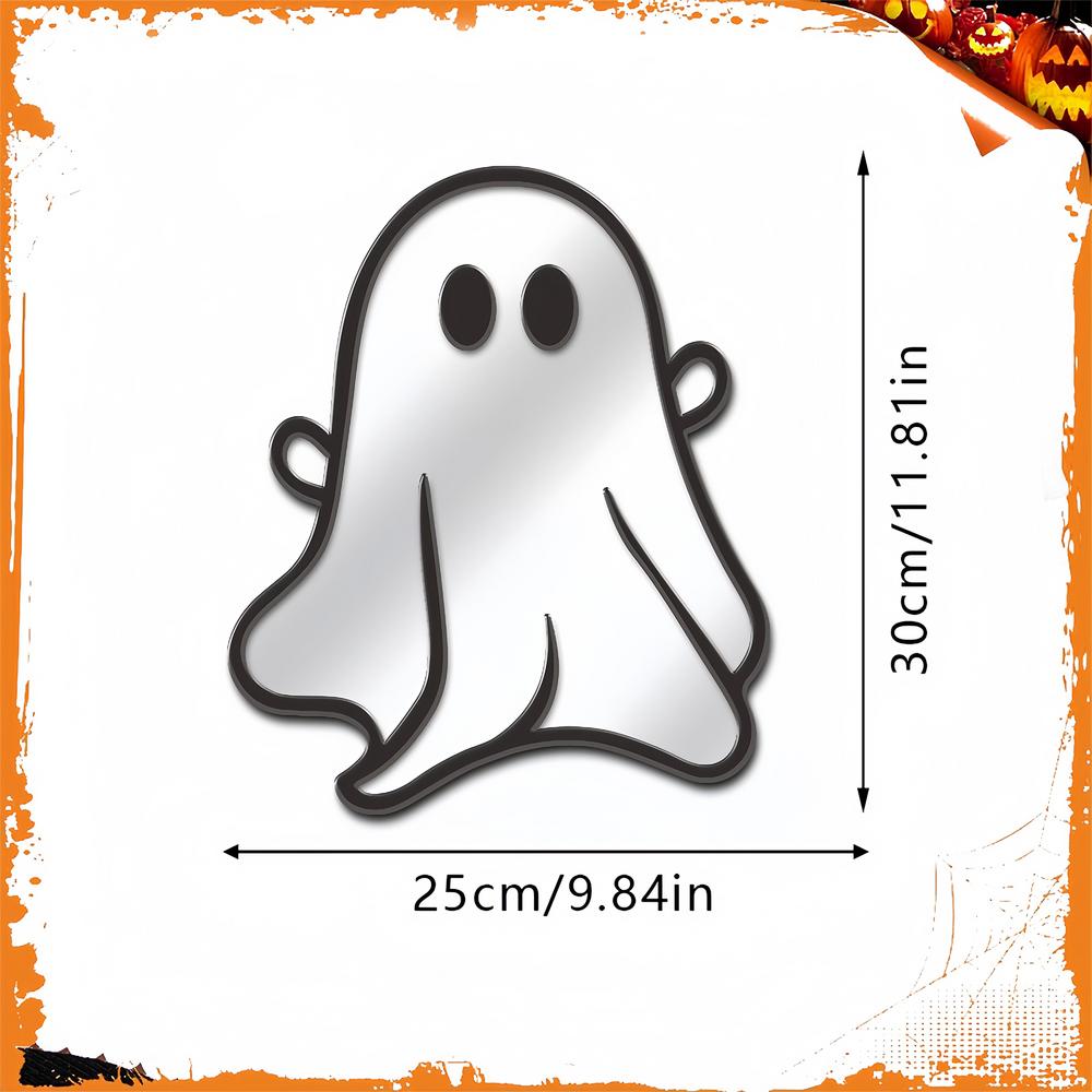 1pcs Halloween Spider Pumpkin Lantern Series Mirror Reflective Effect Wood Sign for Haunted House Holiday Crafting Projects