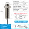 ZHICAN M18 metal induction switch sensor three-wire NPN/PNP normally open DC 24v cylindrical inductive proximity switch
