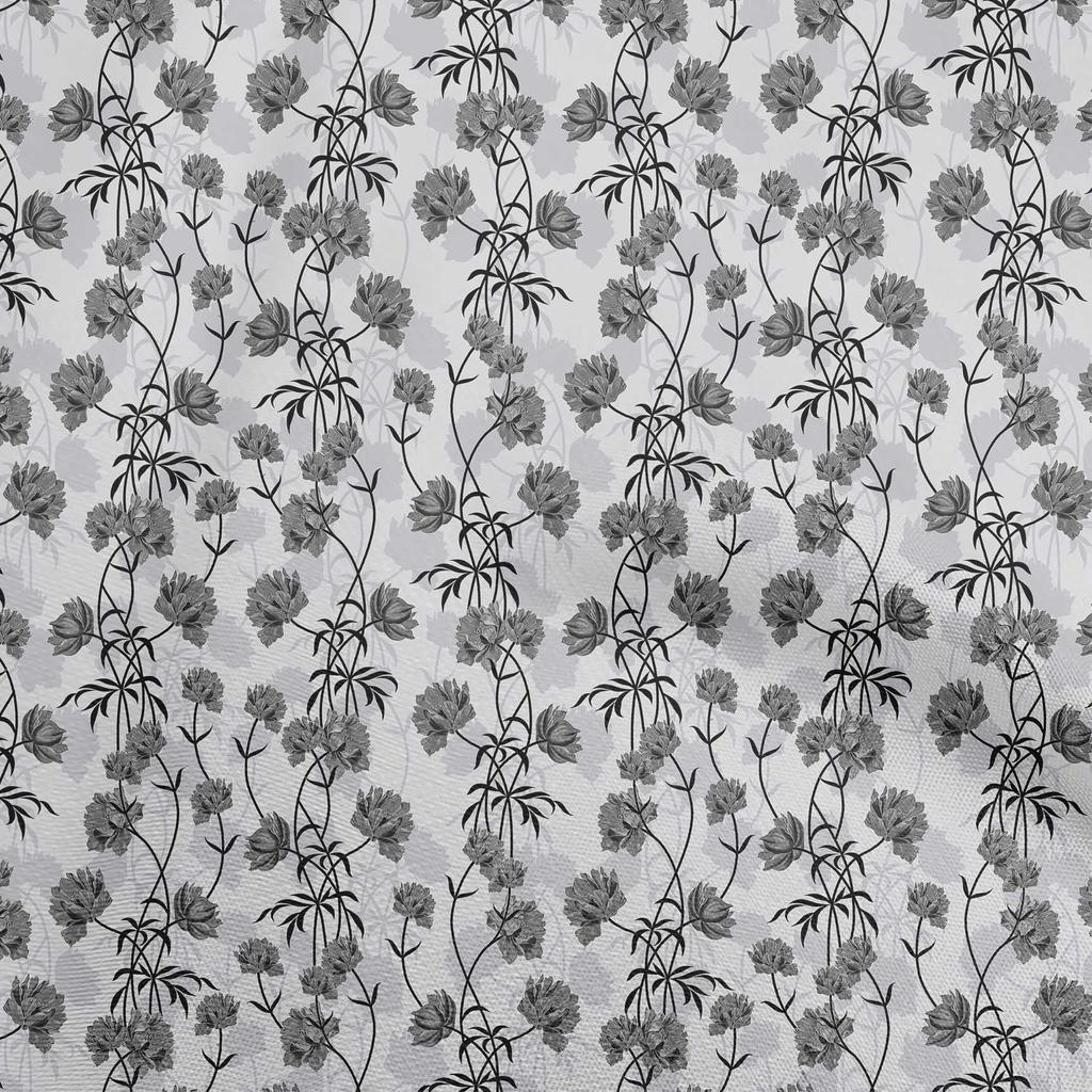 oneOone Cotton Flex Light Yellow Fabric Floral Craft Projects Decor Fabric Printed By The Yard 40 Inch