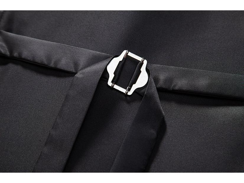 2024 Spring Retro European Men's Casual Lapel Chain Vest