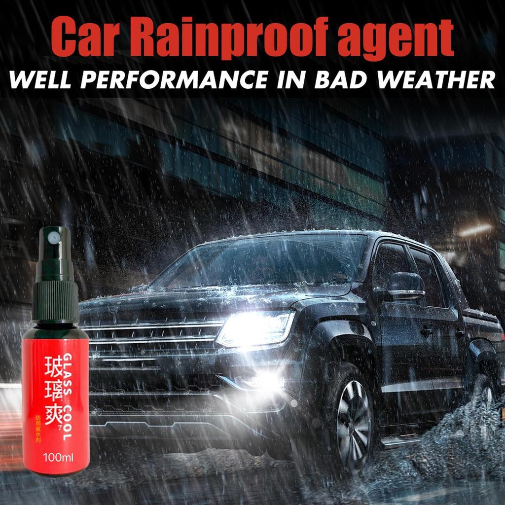 Spray Imperméable pour Voiture Revêtement Nano Agent Anti-Pluie Spray Imperméable pour Véhicule Pour Verre de Voiture Liquide Hydrophobe Pare-Brise Rétroviseur Masque